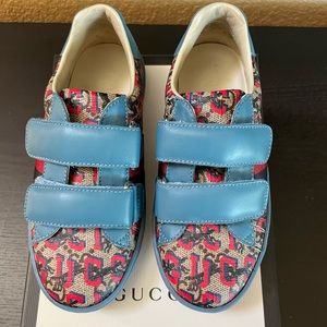 Gucci Kid’s GG wolves sneakers